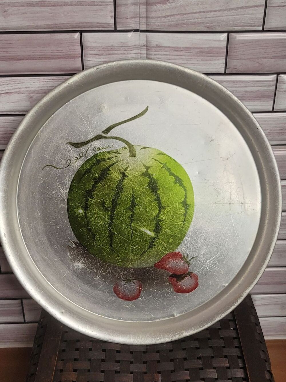Riken Vintage Watermelon Tin Tray #A36